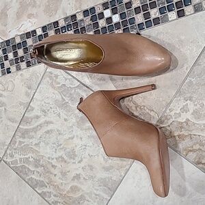 Coach Tan High Heel Ankle Boots